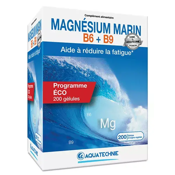 Biotechnie Fourreau Magnésium Marin B6 + B9 200 gélules
