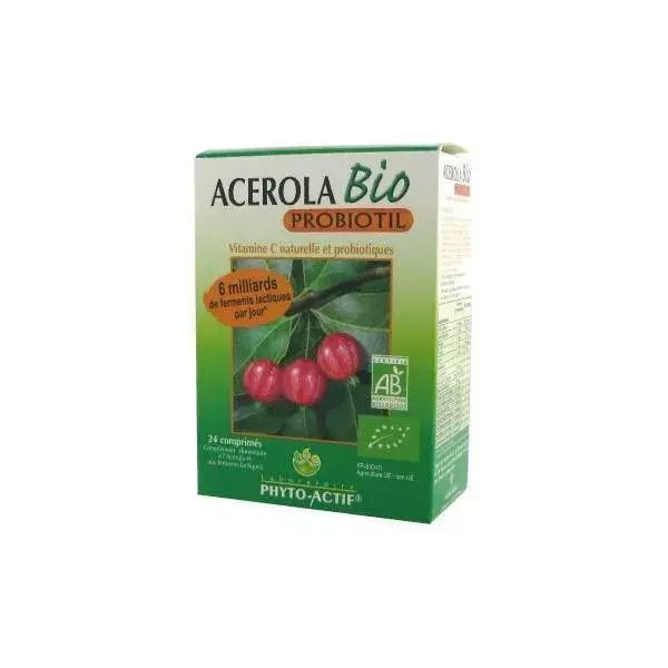 Phytoactif Acerola bio probiotil 24 tablets