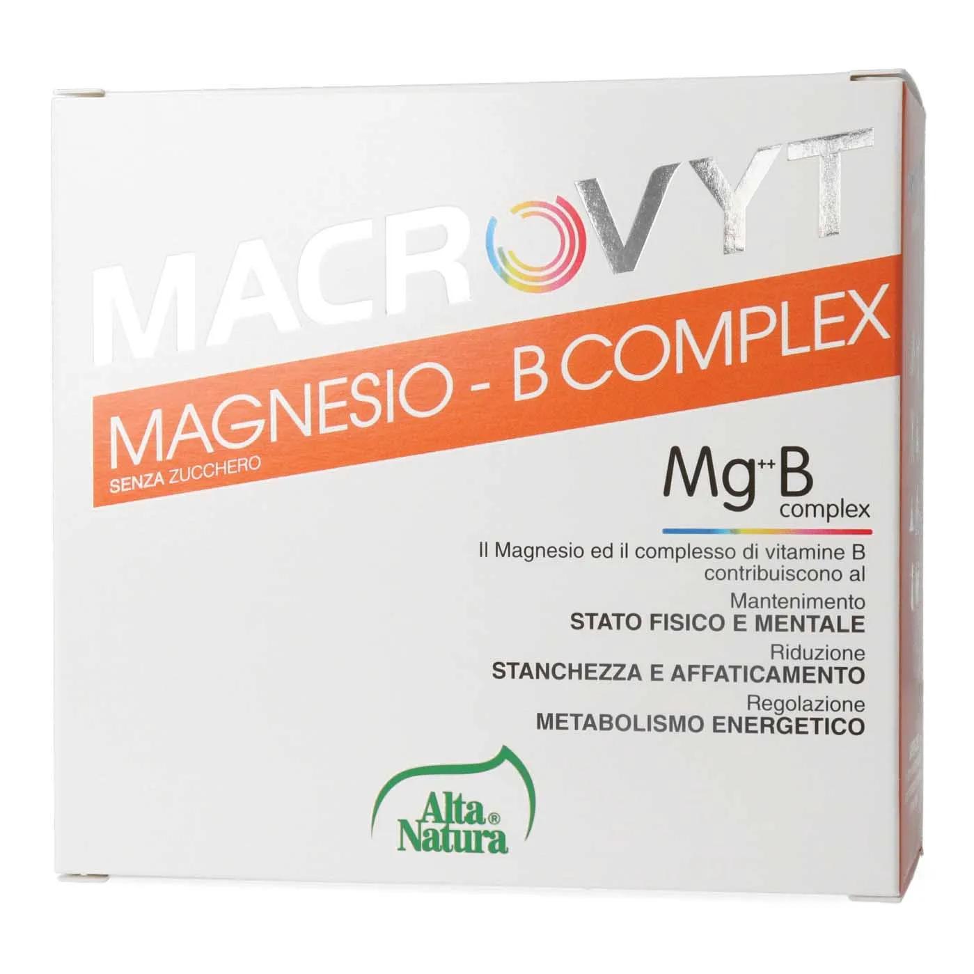 Macrovyt Magnesio B Complex Integratore Energetico 18 Bustine