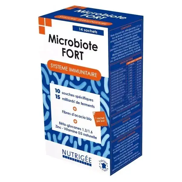 Nutrigée Microbiote Fort Système Immunitaire 14 sachets