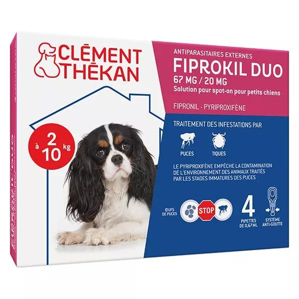 Clément Thékan Fiprokil Duo cane 2-10kg 4 pipette