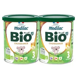 Modilac Mon Petit Bio+ Lait de Croissance 3ème Âge Lot de 2 x 800g