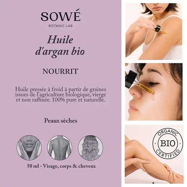 Sowé Olio Puro d'Argan Bio 50ml