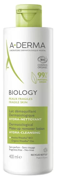 A-Derma Biology Leite Desmaquilhante 400 ml