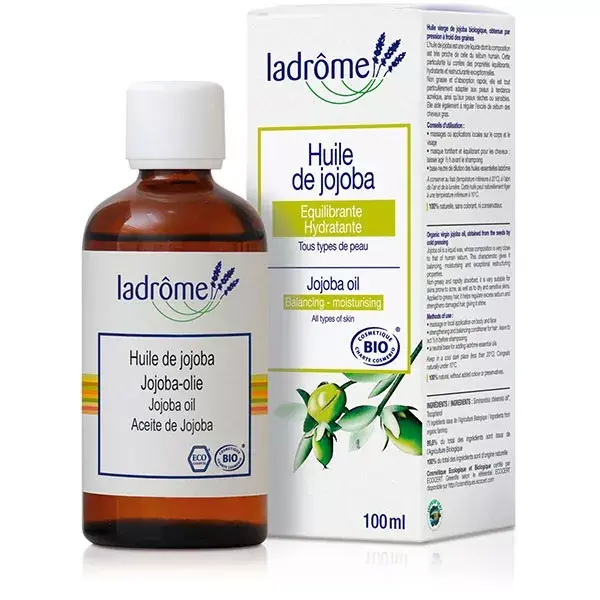100ml drops Ladrome oil plant organic Jojoba Cap case