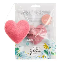 Lady Green Éponge Konjac Visage Rose