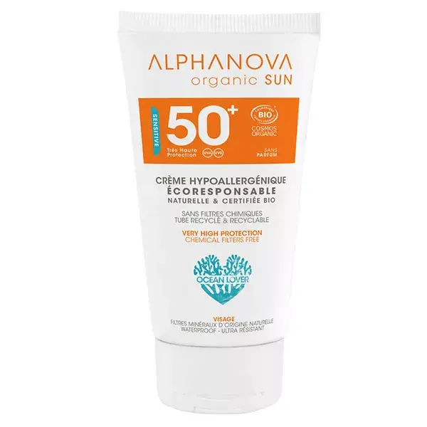 Alphanova Sun Hypo Organic Sun Cream SPF 50+ 50ml