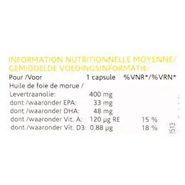 Naturland Huile de Foie de Morue 100 capsules