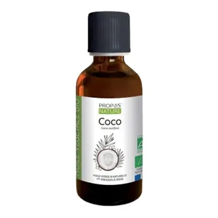 Olio di cocco vergine biologico per aromaterapia e fitoterapia Propos' Nature 50ml