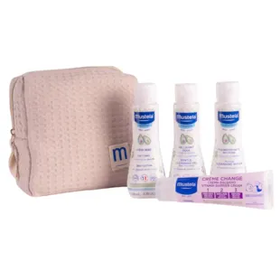 Mustela Beige Kulturbeutel 4 Hygieneprodukte