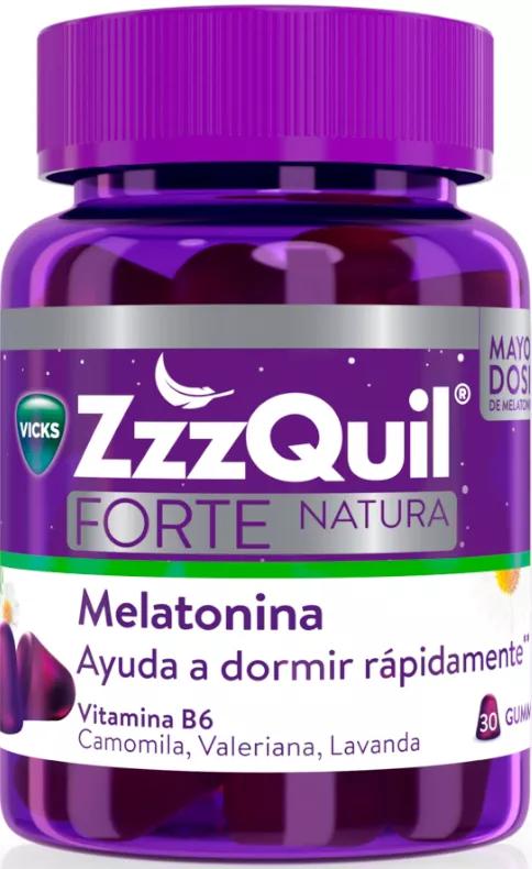 ZzzQuil Natura Forte Melatonina y Valeriana Dormir 30 Gummies