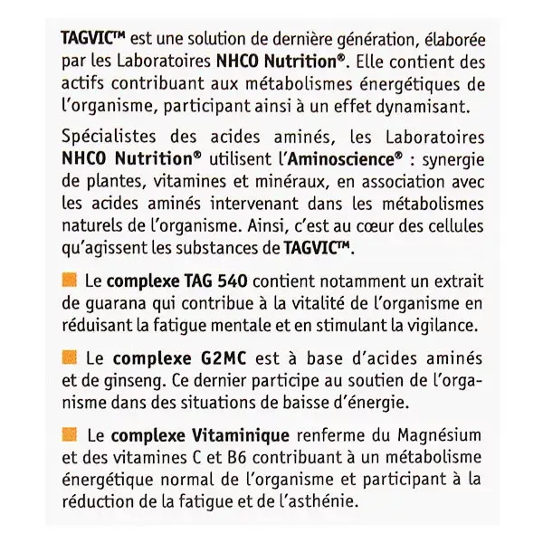 NHCO TagviC 56 gélules | Pas Cher