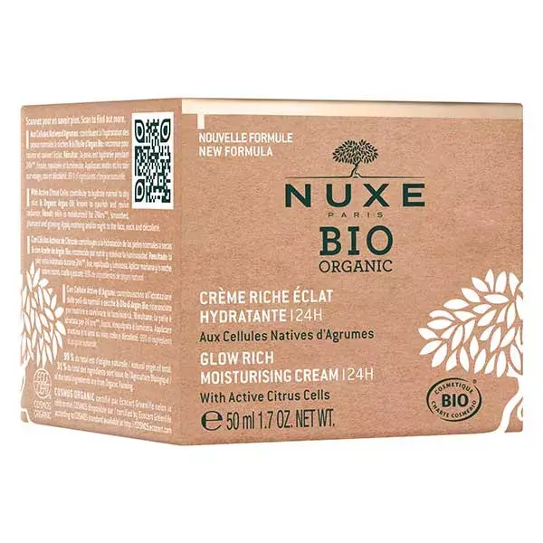 Nuxe Bio Crema Ricca Idratante Splendore Cellule d'Agrumi 50ml