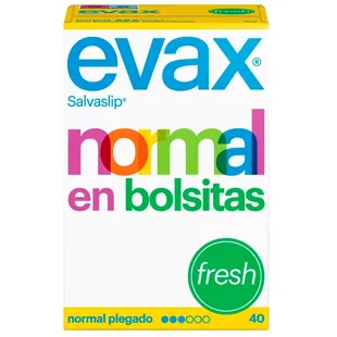 Evax Protetores de calcinha Normal Fresh em sacos 40 unidades