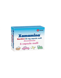 Xamamina Bambini 25 mg Dimenidrato Antiemetico 6 Capsule Molli