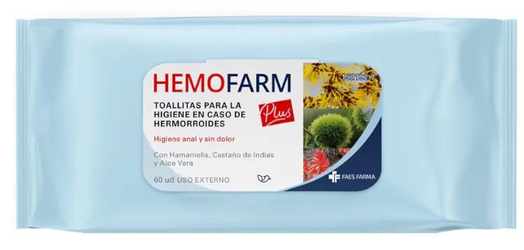 Hemofarm Plus Wipes 60 Einheiten