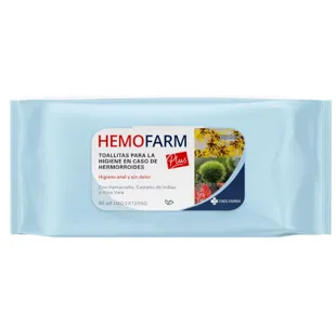Hemofarm Plus Wipes 60 Units