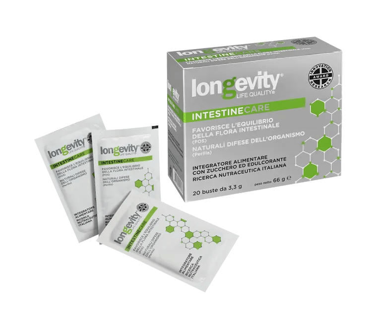 Longevity Intestincare Integratore Benessere Intestinale 20 Bustine