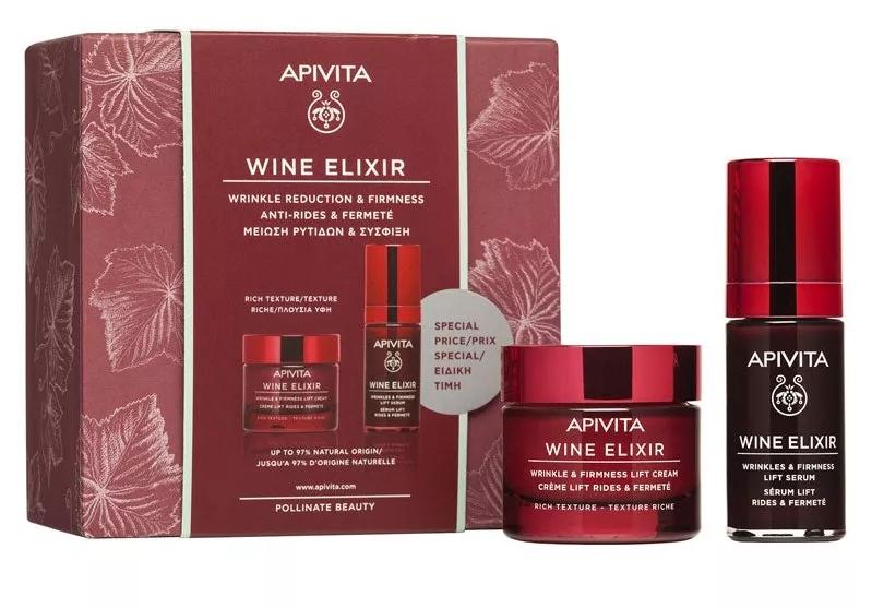 Apivita Wine Elixir Creme Textura Rica 50ml + Sérum 30ml