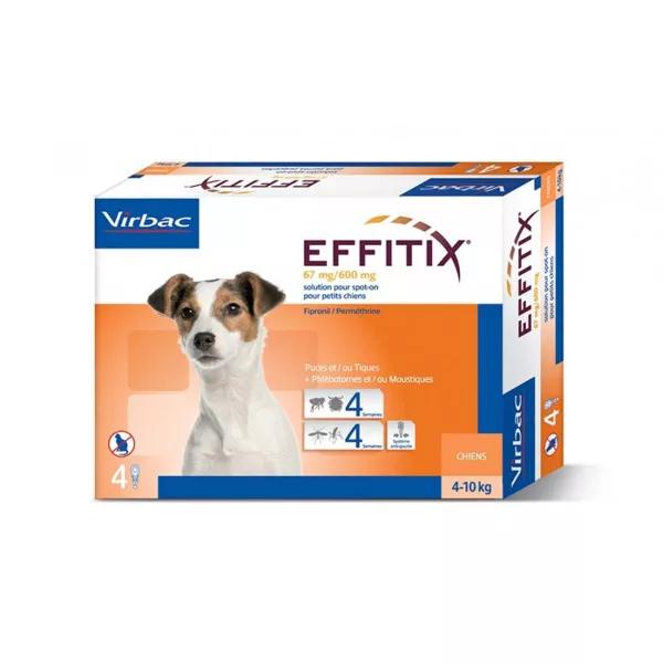 Virbac Effitix Insenticida Perros Pequeños de 1 a 10kg 4 pipetas