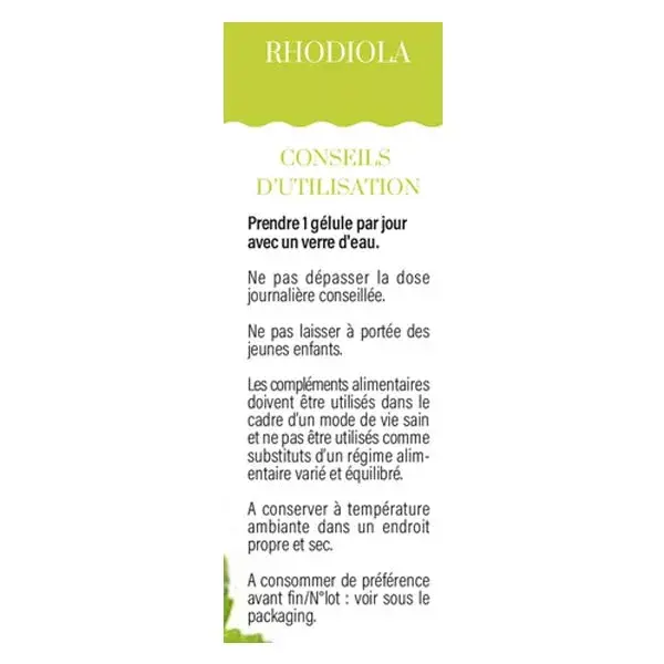 Dayang Rhodiola 15 gélules