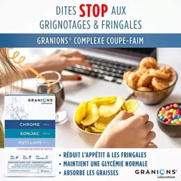 Granions Coupe Faim Konjac Psyllium Chrome Boite de 60 gélules