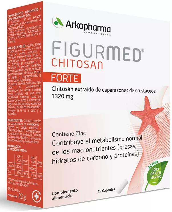 Arkopharma Figurmed Chitosán Forte 330 mg 45 Cápsulas