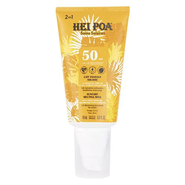 Hei Poa Sun Care Melting Sun Milk for Face and Body SPF50+ 150ml
