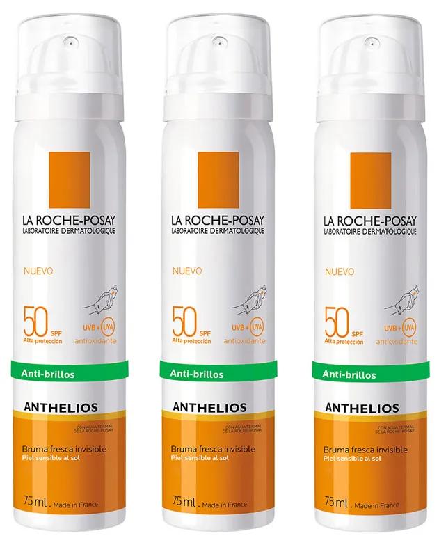 La Roche Posay Anthelios Onzichtbare Gezichtsmist SPF50+ 3x75 ml