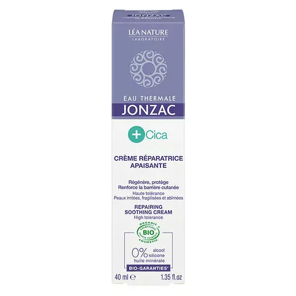 Eau Thermale Jonzac +Cica Organic Soothing Repair Cream 40ml