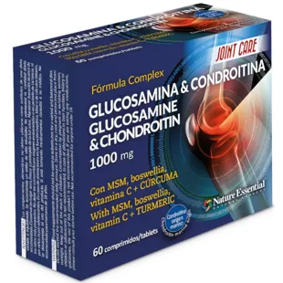 Nature Essential Glucosamine + Chondroitin + MSM 1000mg 60 Tablets