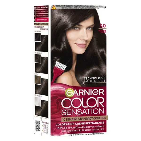 Garnier Color Sensation Coloration Permanente 3.0 Châtain Foncé