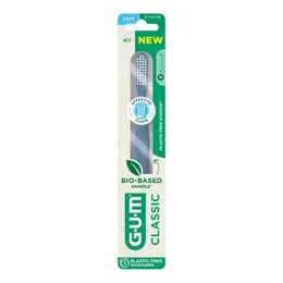 Gum Brosse à Dents N°411 Classic Souple Grande Tête