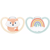 Nuk Space Silikon-Schnuller Fuchs/Regenbogen 0–6 m, 2 Einheiten