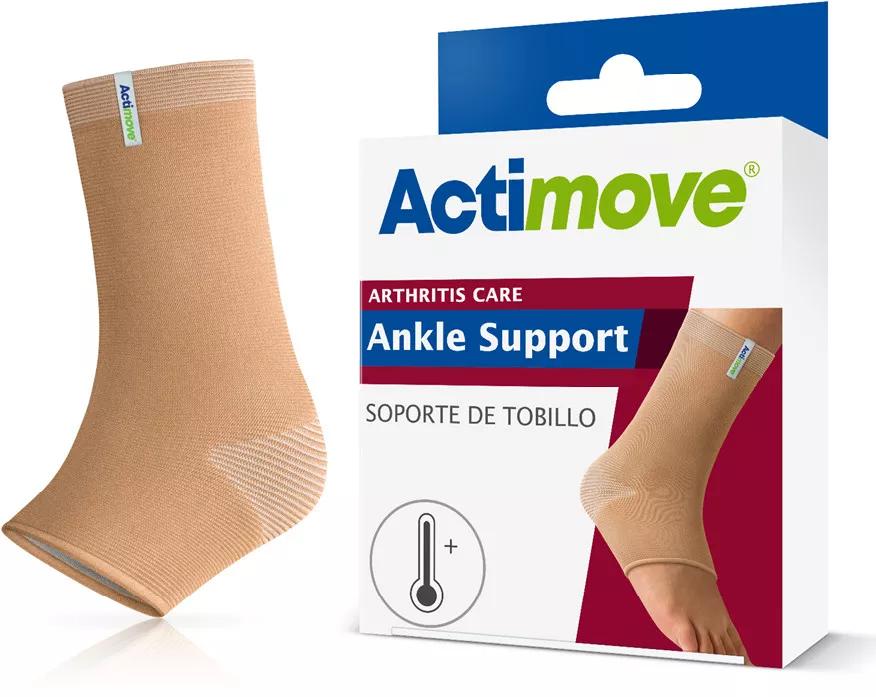 Actimove Tobillera con cincha estabilizadora ajustable, Color Negro, Talla S - Atida