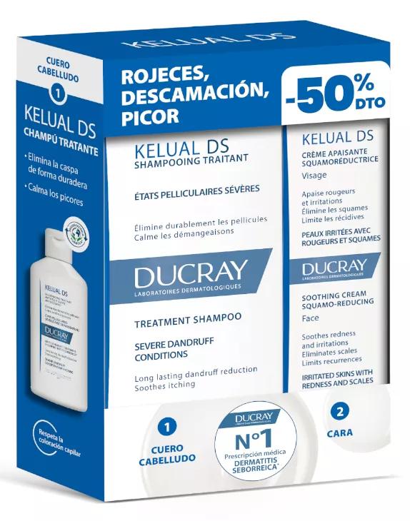 Ducray Kelual DS Shampoo Anticaspa + Emulsão Kelual DS