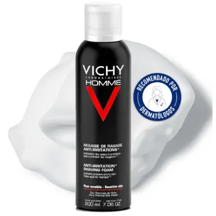 Vichy Homme Espuma Afeitar Piel Sensible 200 ml