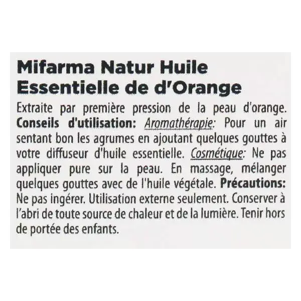 Mifarma Natur Huile Essentielle d'Orange 15ml