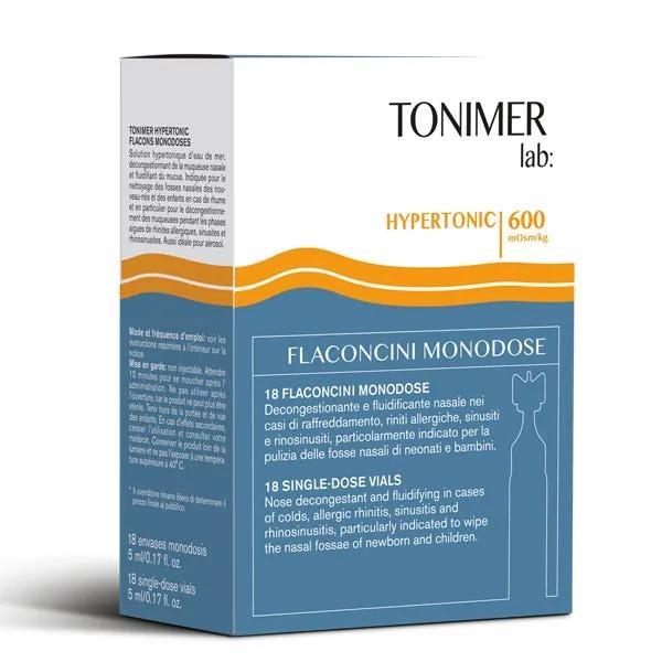 Tonimer Hypertonic Decongestionante Nasale 18 Flaconcini