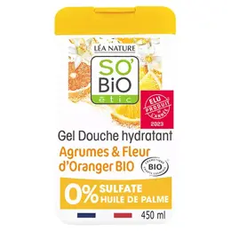 So'Bio Étic Douche Gel Hydratant Agrumes et Fleurs d'Oranger Bio 450ml