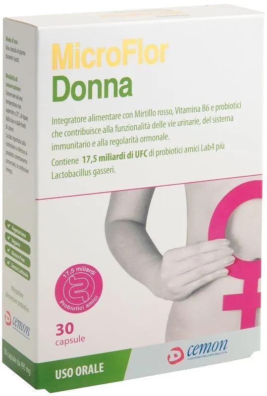 Microflor Donna Integratore Per Le Vie Urinarie 30 Capsule