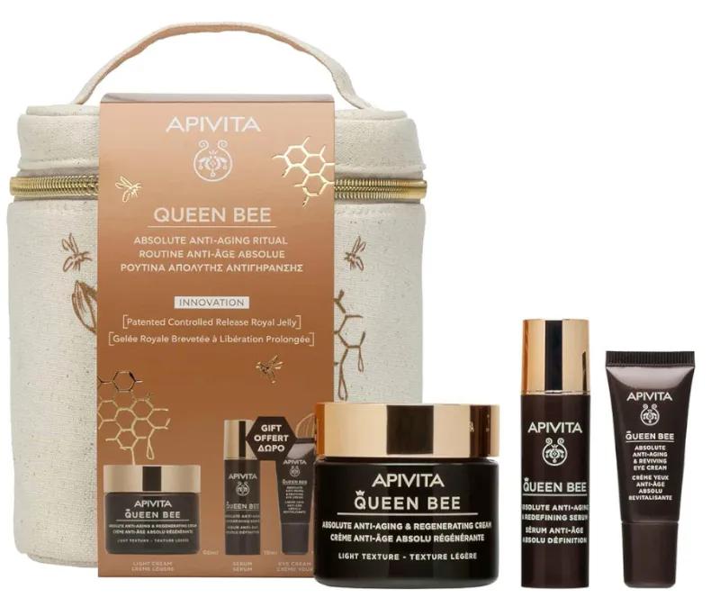 Apivita Queen Bee Bag Light Cream+2 Minigrößen