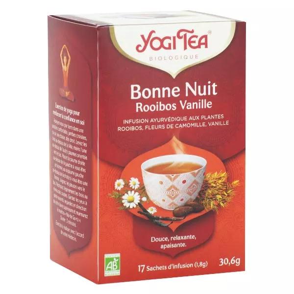 Bolsas de té yogui reparador Rooibos vainilla 17
