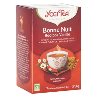 Sacchetti di Yogi Tea Buonanotte Rooibos vaniglia 17