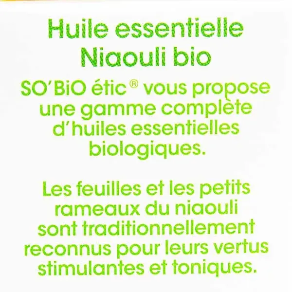 So'Bio Étic Aroma Huile Essentielle Niaouli Bio 15ml