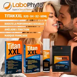 Labophyto TITAN XXL - stimulant sexuel rapide action prolongée - 20 gélules