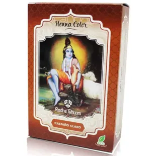 Radhe Shyam Henna Cor Castanho Claro 100 gr