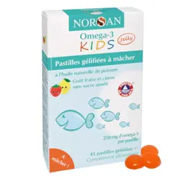 Norsan Oméga 3 Kids Jelly Huile de Poisson 45 pastilles à mâcher