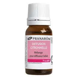 Pranarom PranaBb Mélange Pour Diffusion Citronnelle Bio 10ml