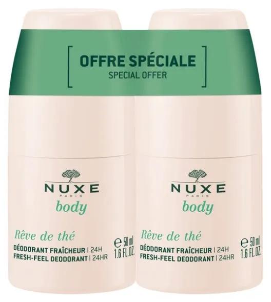 Nuxe Body Rêve De Thé Deodorante 24H Roll-On PROMO BIPACCO 2 X 50 ml